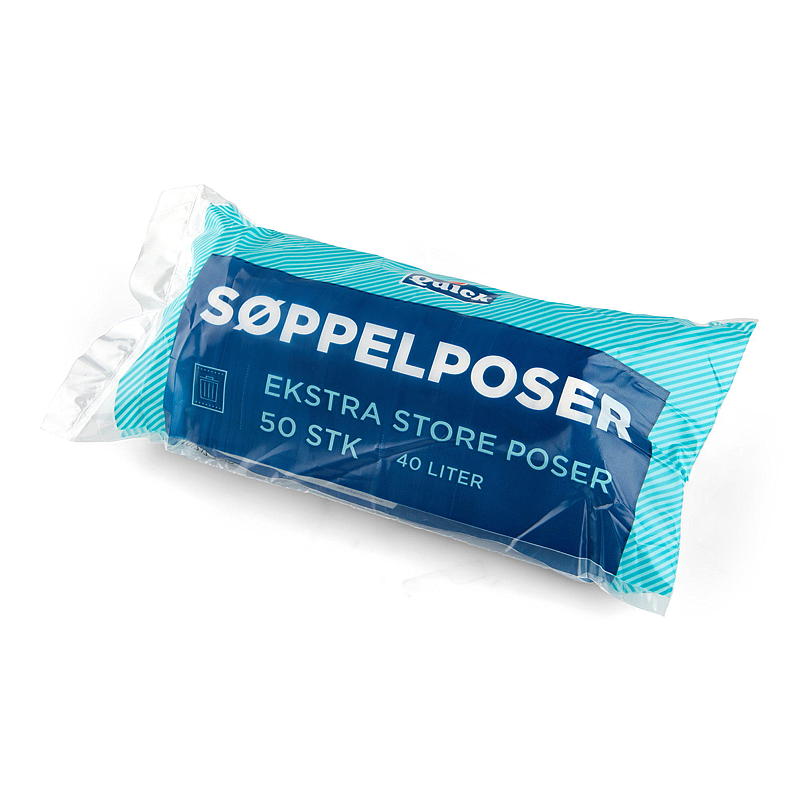 Quick Søppelpose 50-pk 60x60 cm