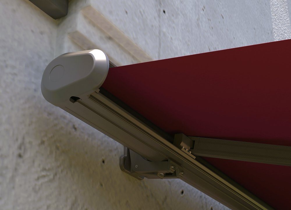 Oster SIcht und Sonnenschutz Kassettenmarkise Premium Vollkassettenmarkise elektrisch Top Verarbeitung