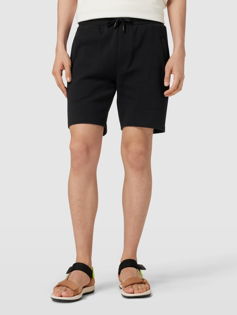 Sweatshorts mit Eingrifftaschen Modell 'Mavis' in schwarz