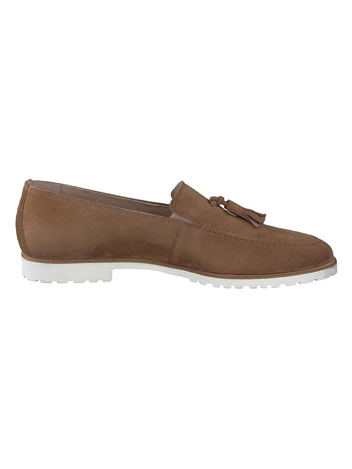 Paul Green Leder-Slipper  in Hellbraun günstig kaufen