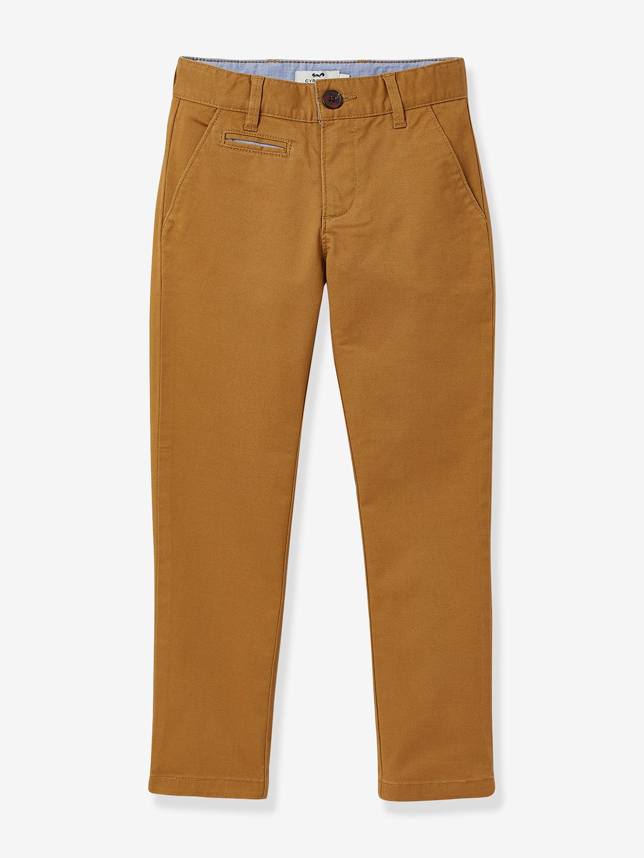 Pantalon chino garçon CYRILLUS camel