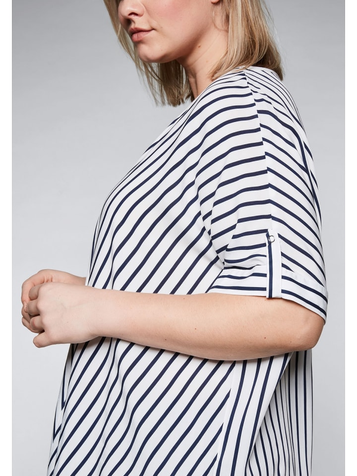 sheego Tunika in offwhite-marine günstig kaufen