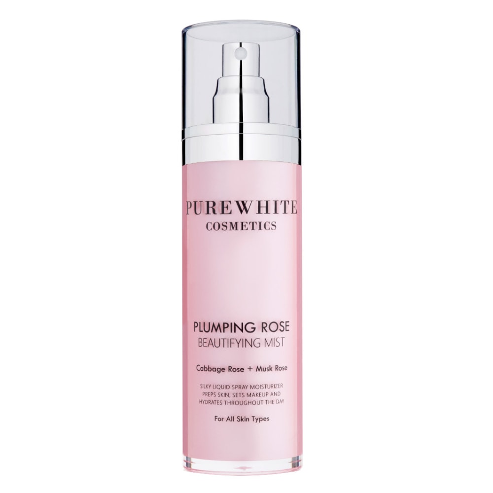 pure white cosmetics Brume embellissante à la rose repulpante brume faciale