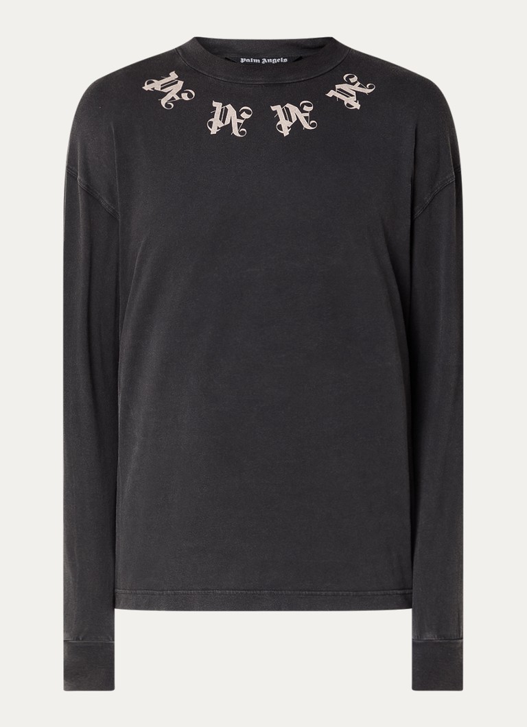 Tricou Palm Angels cu mânecă lungă și imprimeu față-verso