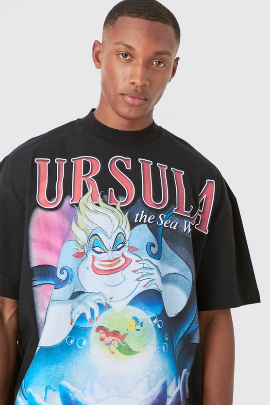 Oversize T-Shirt mit lizenziertem Disney Ursula Print