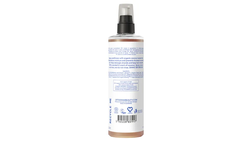 URTEKRAM Conditioner ohne Ausspülen Kokos 250 ml
