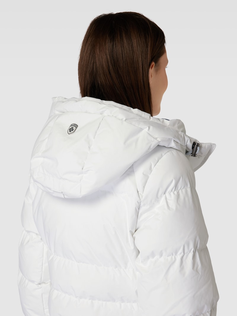 Steppmantel mit Kapuze Modell 'RAFFLE LONG DAY' in offwhite
