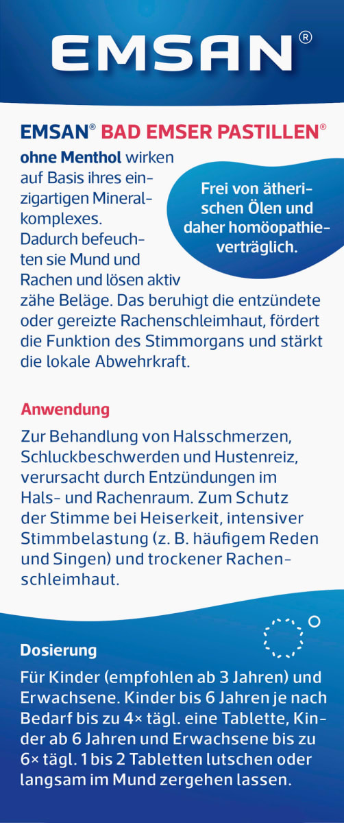 Pastillen Halstabletten ohne Menthol, 30 St