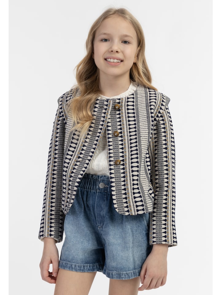 IZIA Blazerjacke in Dunkelmarine Wollweiss günstig kaufen