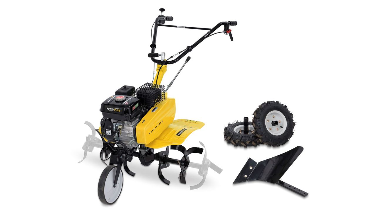 Powerplus 2in1 Bodenhacke Motorhacke Bodenfräse 7217, 4200 W