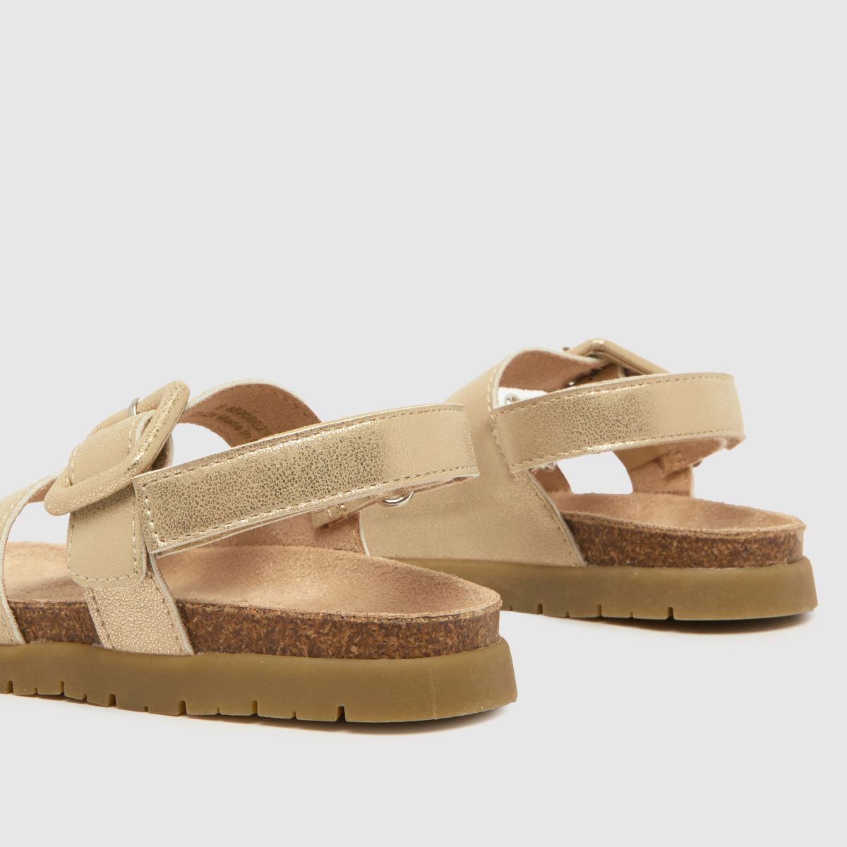 Schuh guldfärgade Tully-sandaler för småbarn