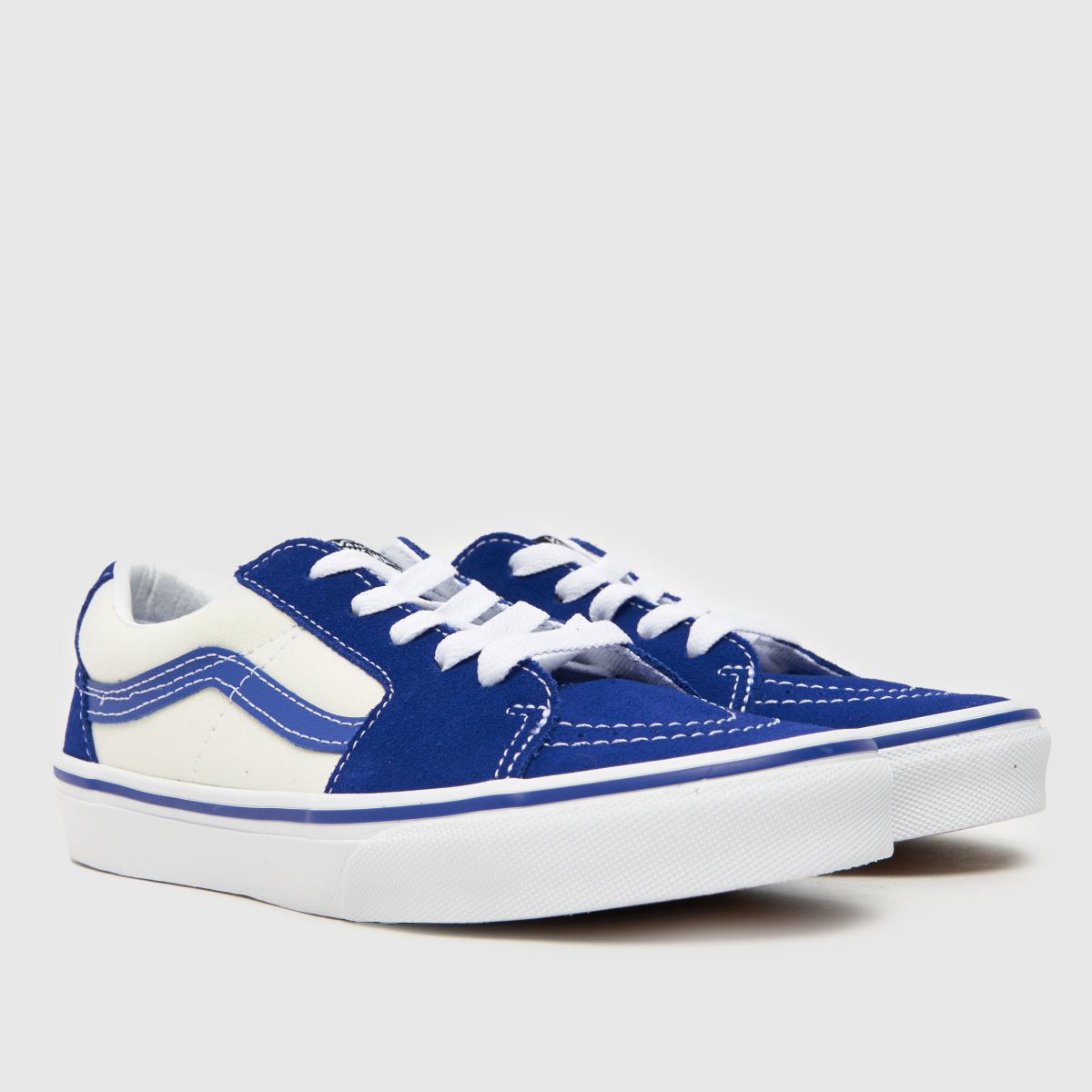 Vans fehér és kék sk8-low ifjúsági edzőcipő
