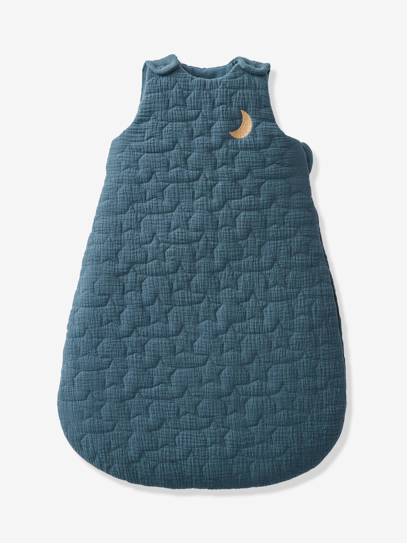 Vertbaudet Bio-Kollektion: Baby Winterschlafsack aus Musselin TRAUMNÄCHTE, Ärmel abnehmbar - wollweiß