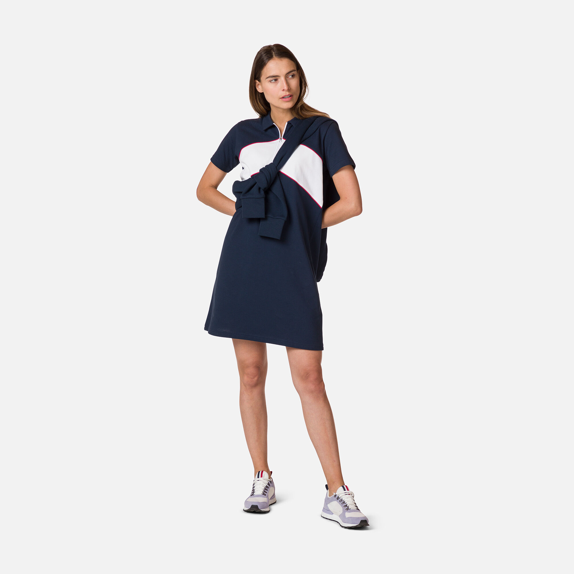 Robe polo femme en coupe ample