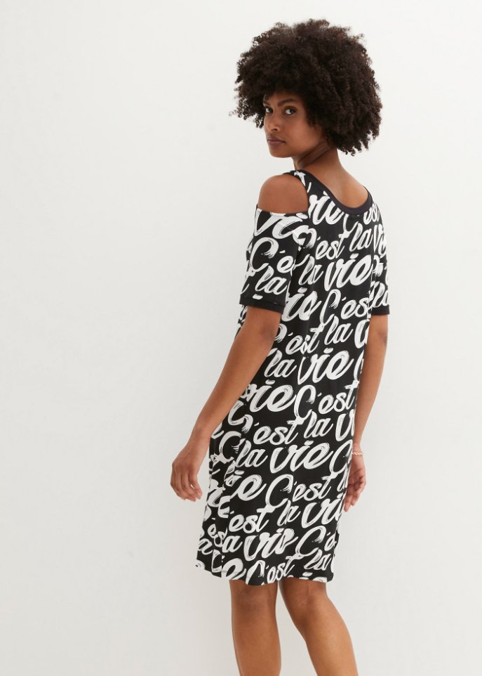 Cold-Shoulder-Kleid