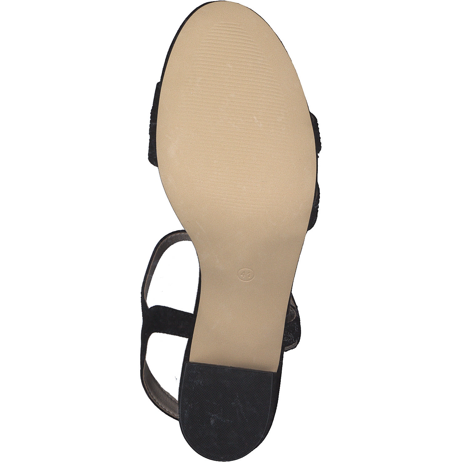 La Strada 2201015, Plateau-Sandaletten, Damen, black micro + stone
