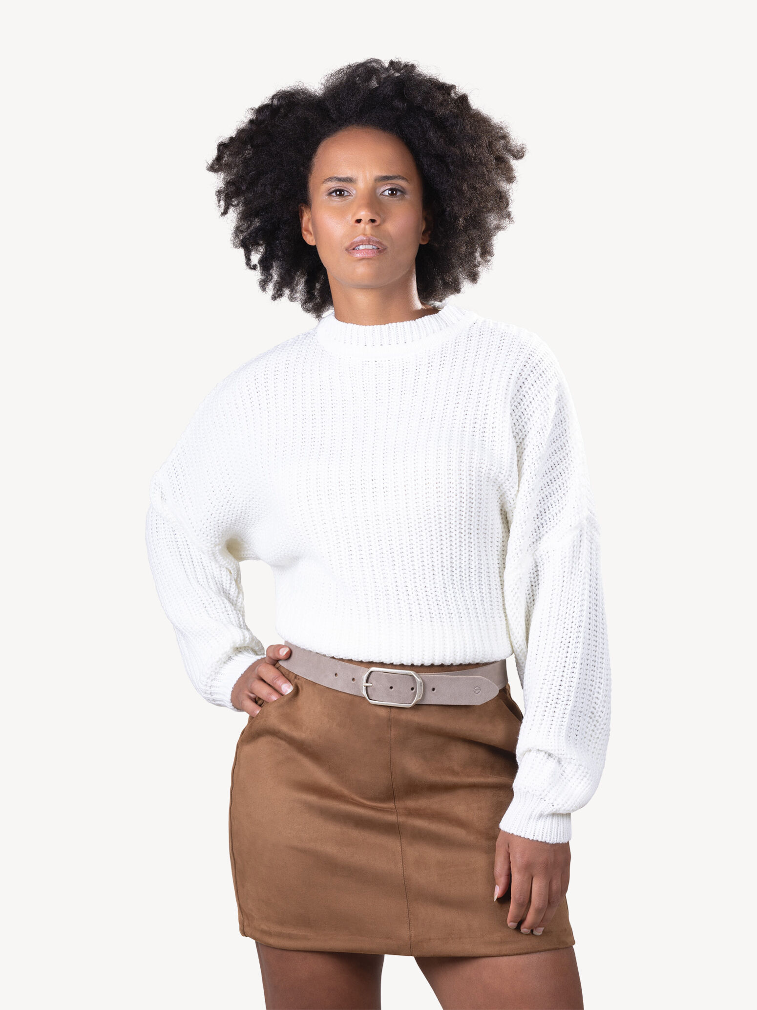 Ceinture en cuir - marron