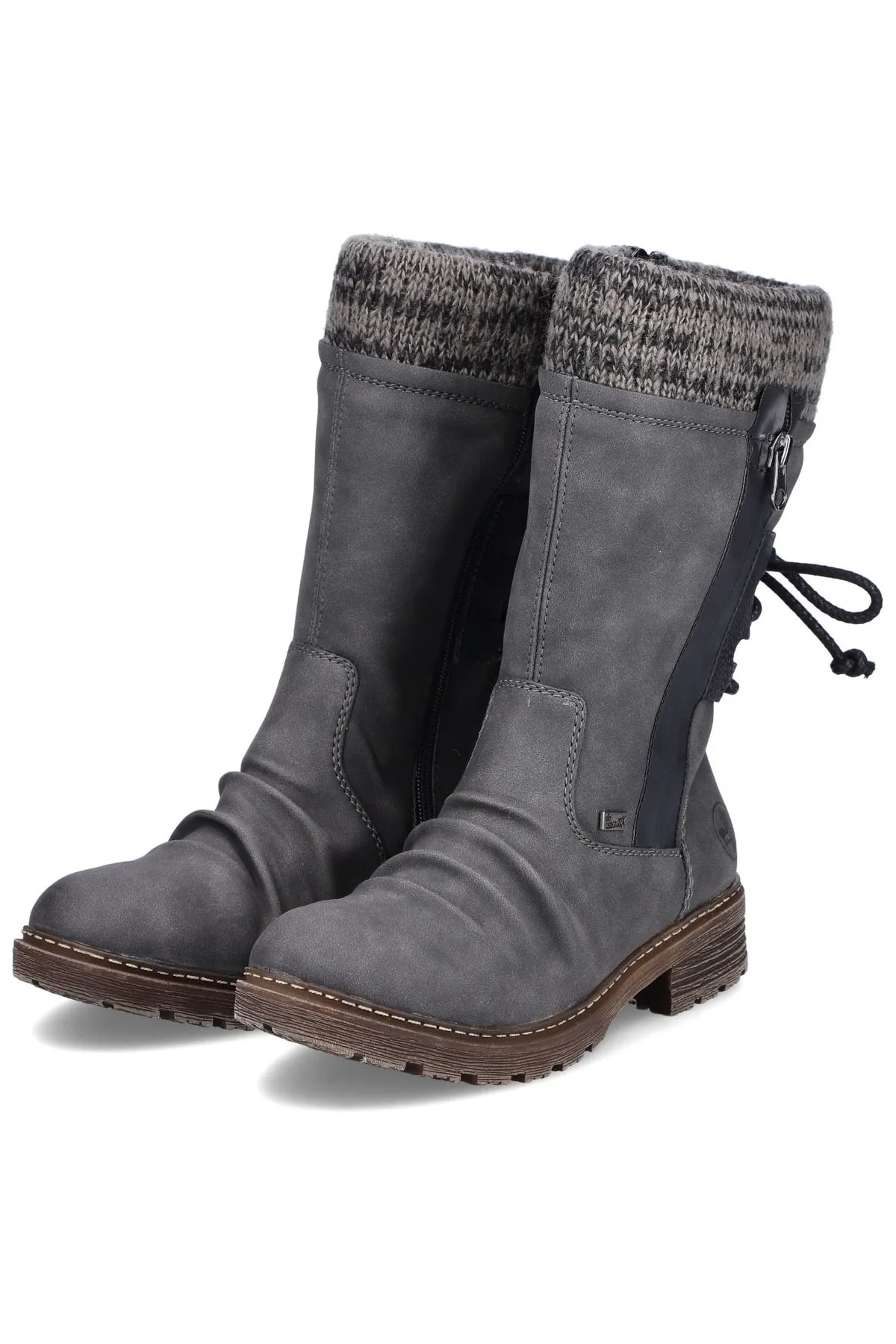 Rieker  Stiefel - Grau - Blockabsatz