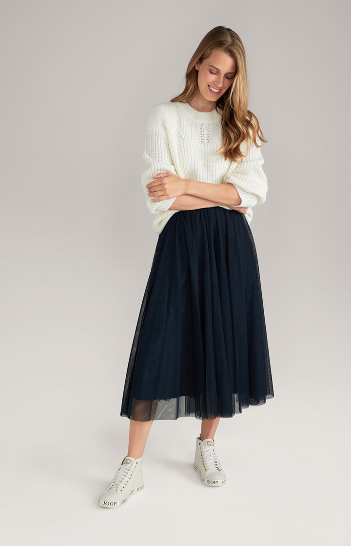 Tüllrock in Navy