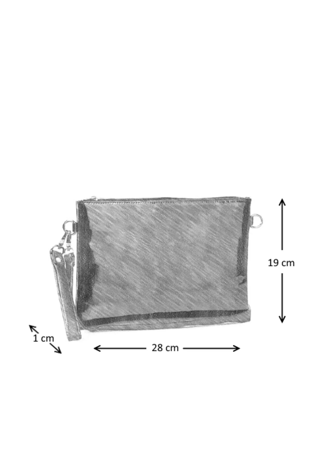 Capone Outfitters  Capone Paris Silberne Damen-Clutch