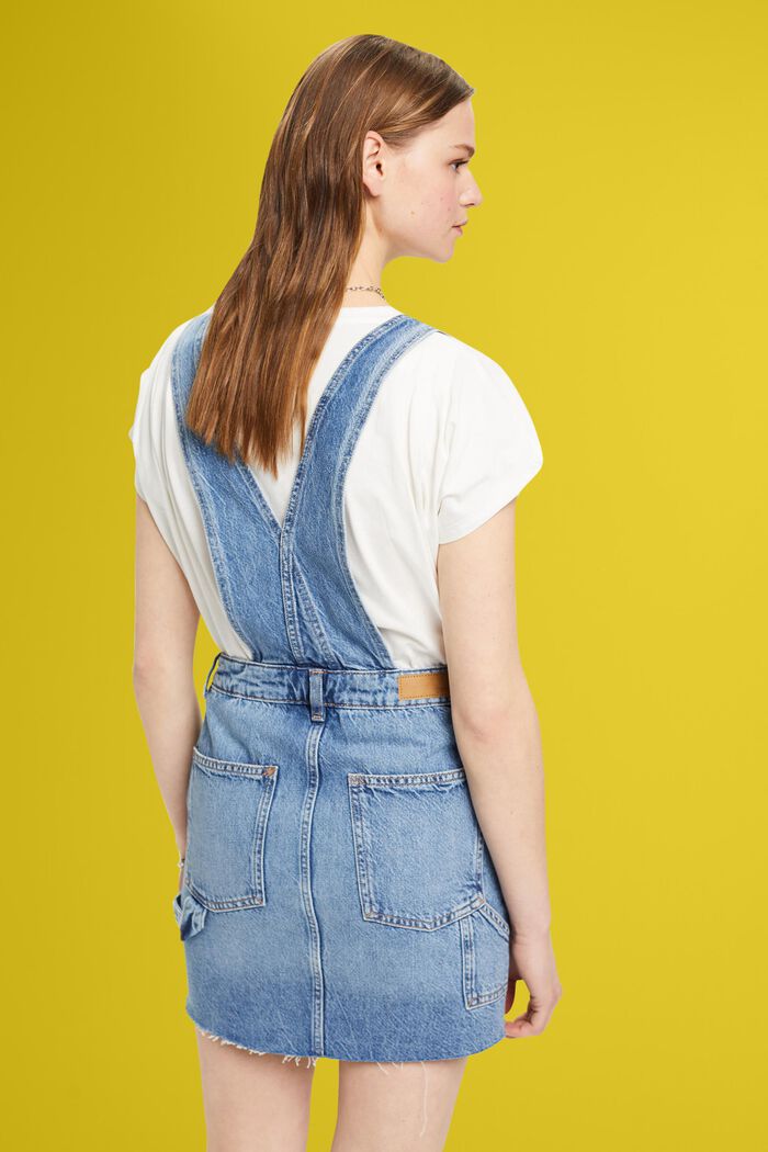 Mini-Latzkleid aus Denim