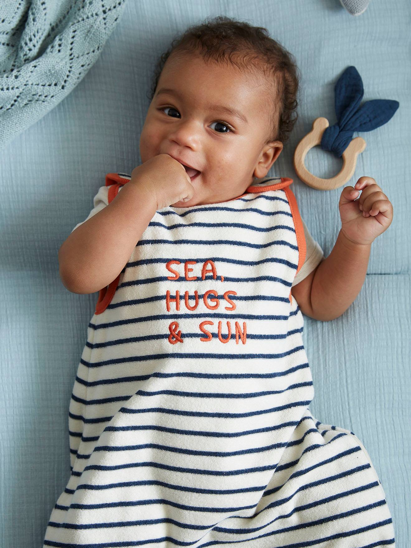 Vertbaudet Baby Sommerschlafsack SUMMER DREAMS Oeko-Tex - braun gestreift