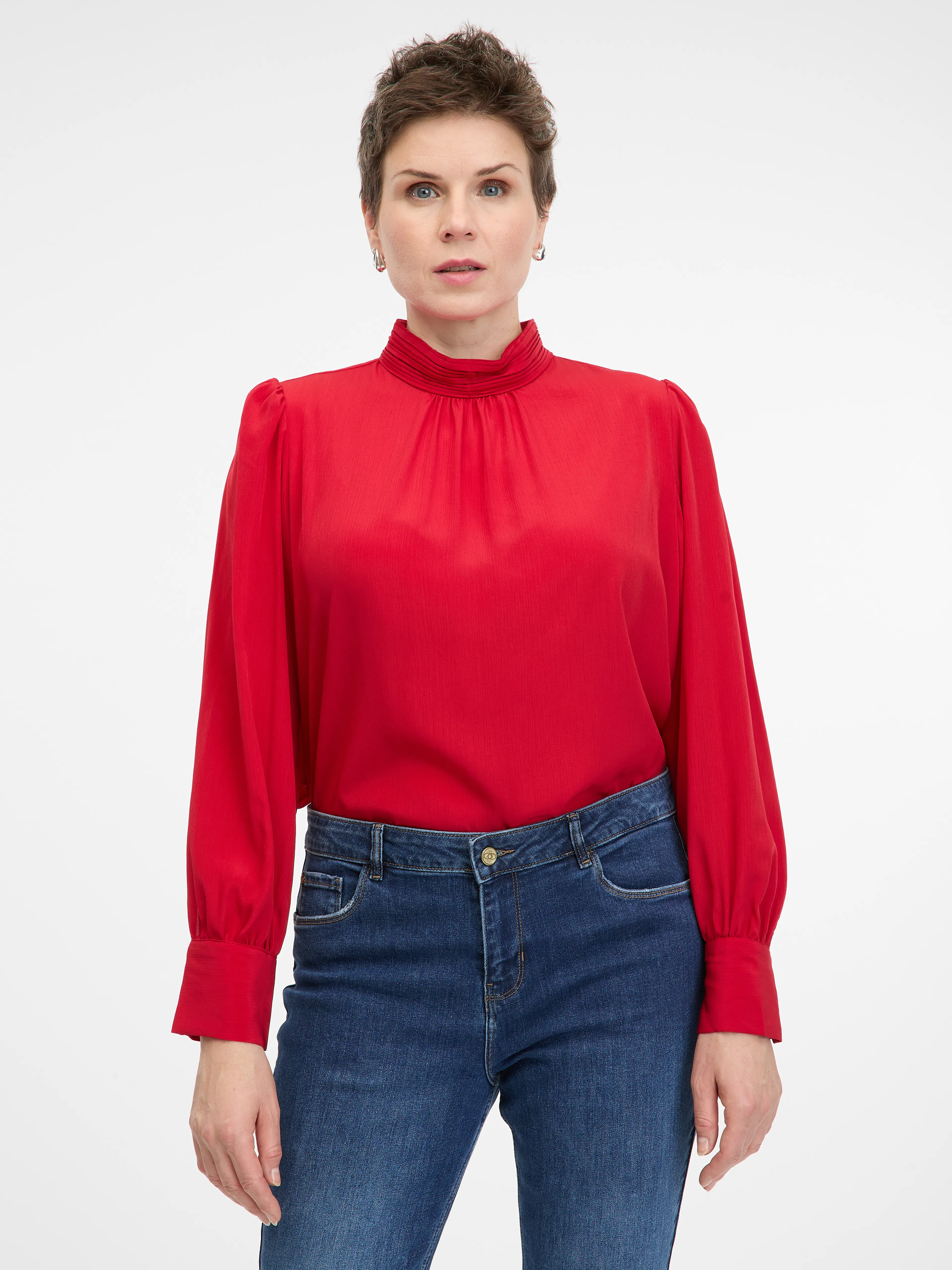 Rote Damenbluse ORSAY
