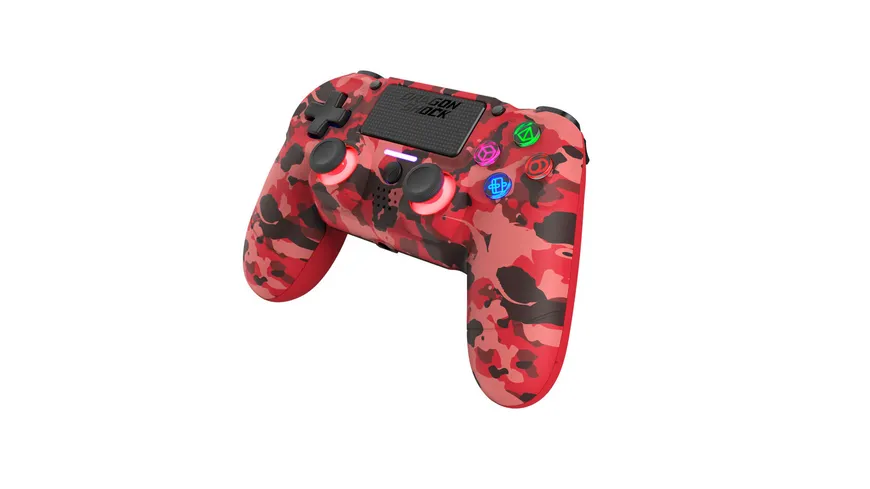 Mizar Wireless Controller für PS4 Rot Camo