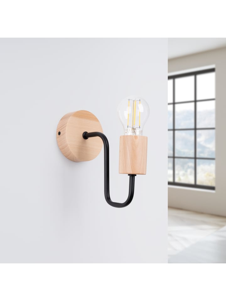 Nice Lamps Wandlampe DAZZLE schwarz H 18,5 cm günstig kaufen onesize