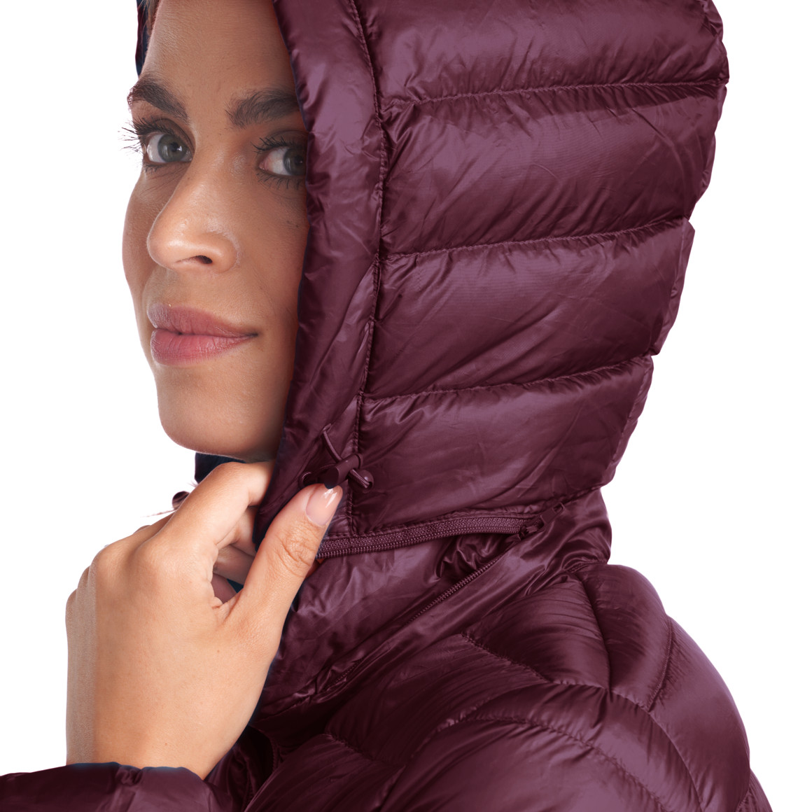 Damen Soft-Daunenjacke mit Kapuze