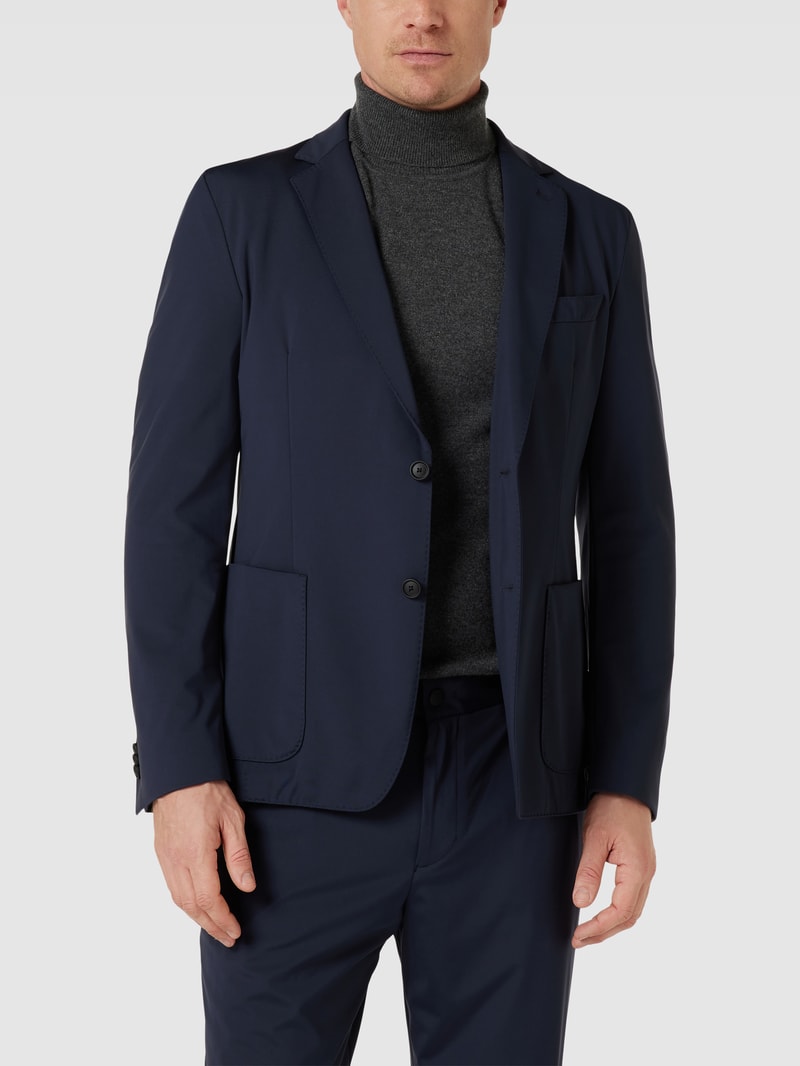 2-Knopf-Sakko mit Kissing Buttons Modell 'Hanry' in marineblau