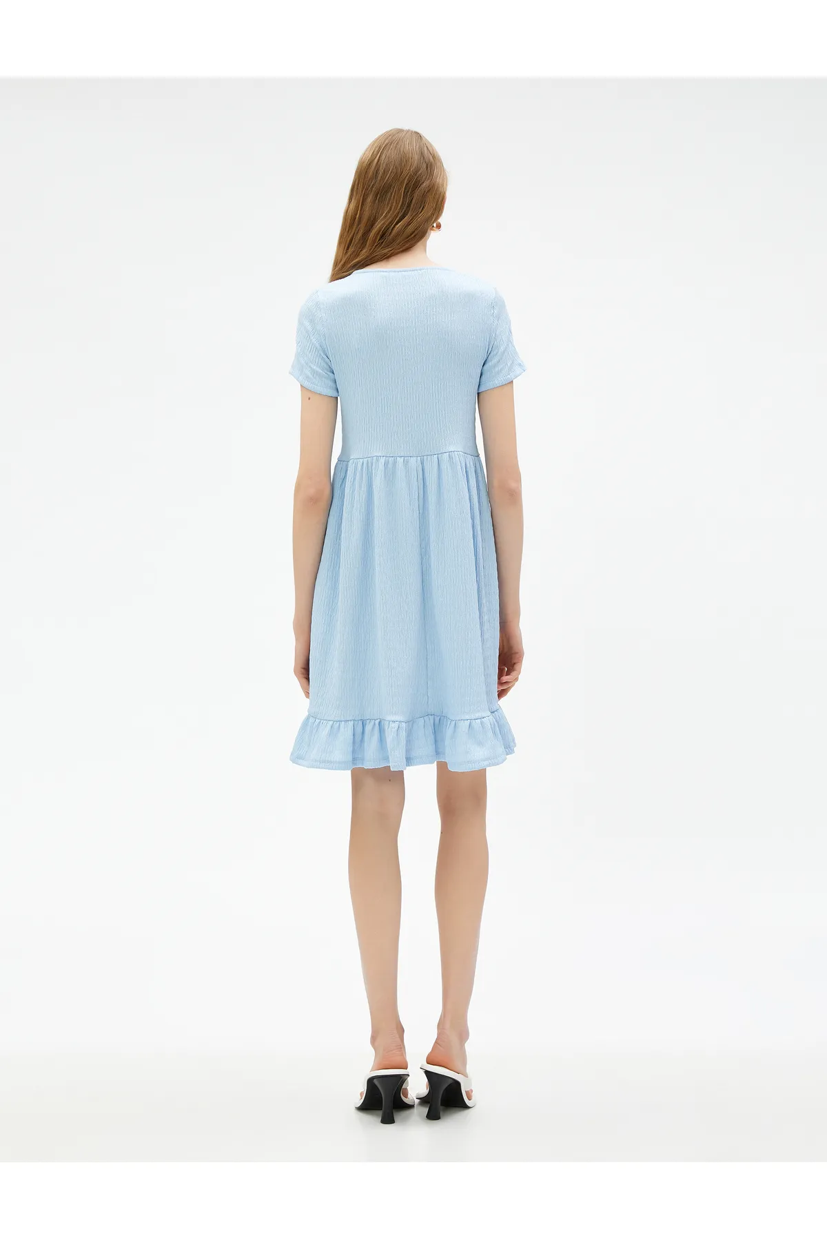 Koton  Kurzes Kleid, Robe, kurze Ärmel, Rüschen