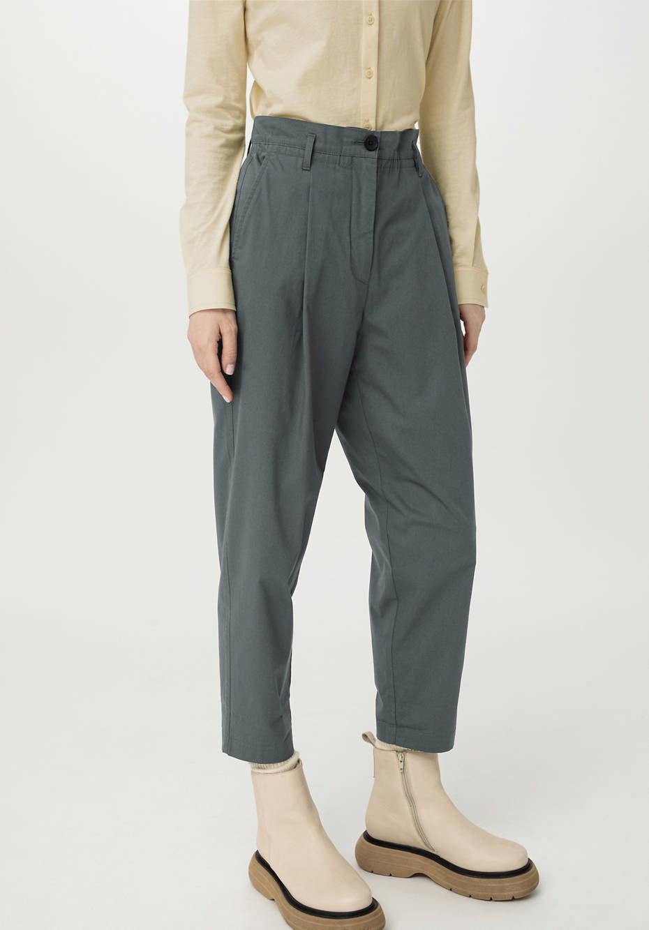Paperbag-Hose aus Bio-Baumwolle
