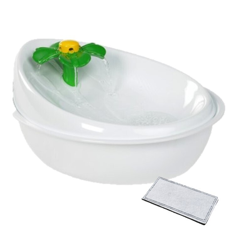 AniOne Trinkbrunnen AniOne Trinkbrunnen Flower 1,5l mit Ersatzfilter