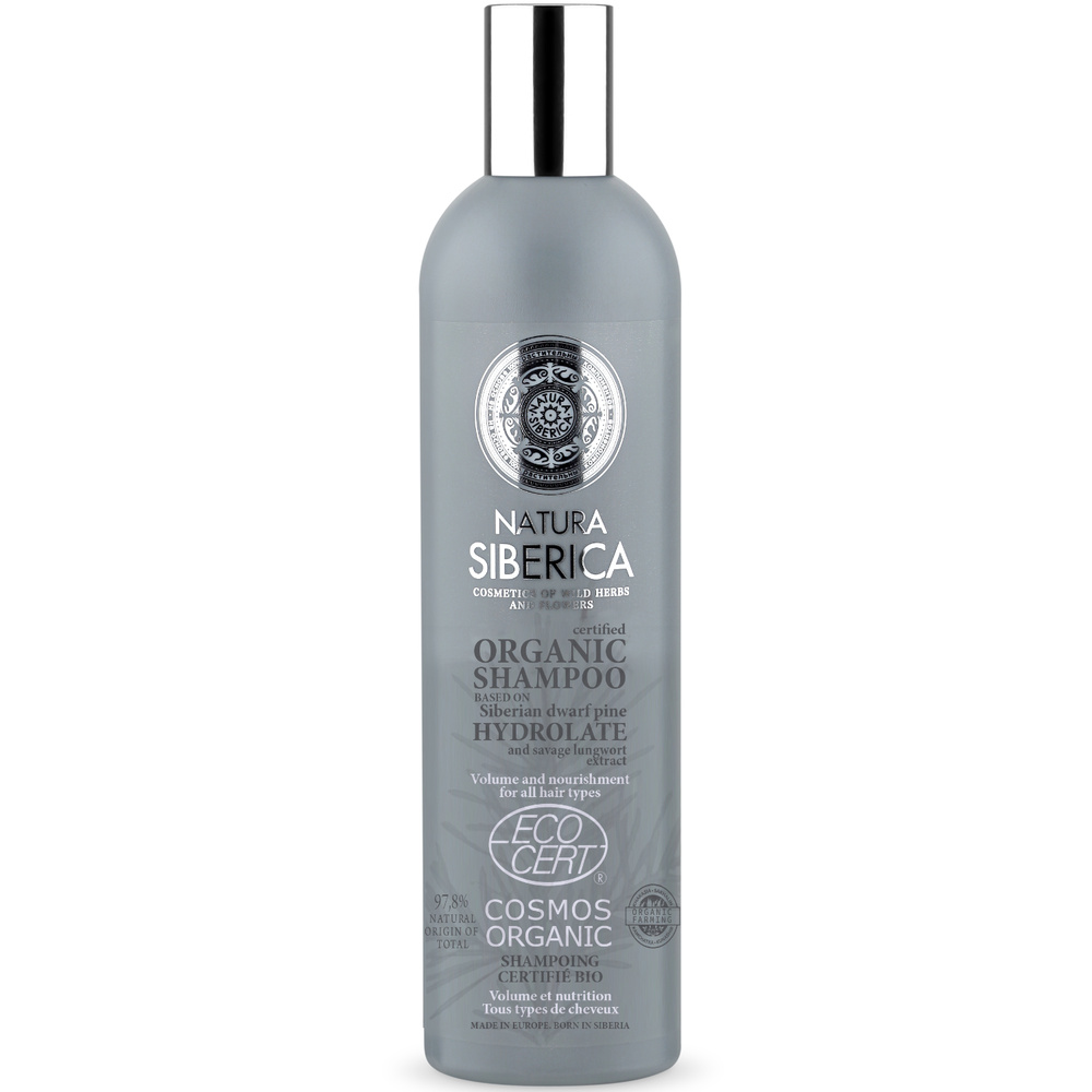 Natura Sibérica Shampoing à L’hydrolat De Pin De Siberie Shampoing Tous Types de Cheveux