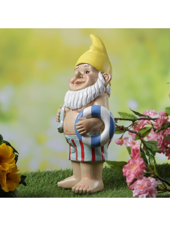 MARELIDA Gartnzwerg BERT im Badeanzug Gartenfigur H: 30cm in bunt günstig kaufen onesize
