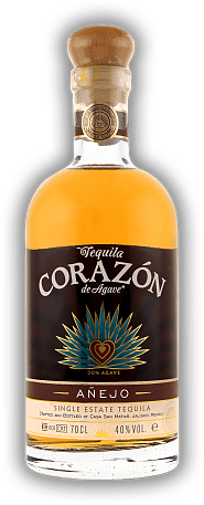 Corazón Single Estate Tequila Anejo Corazón Single Estate Tequila Anejo  0,7	 Liter - Vol 40%