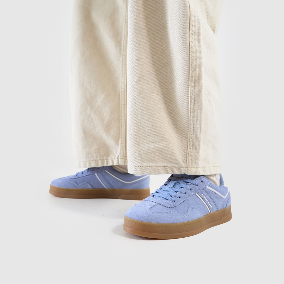 Tommy Jeans – Greenwich – Ljusblå träningsskor