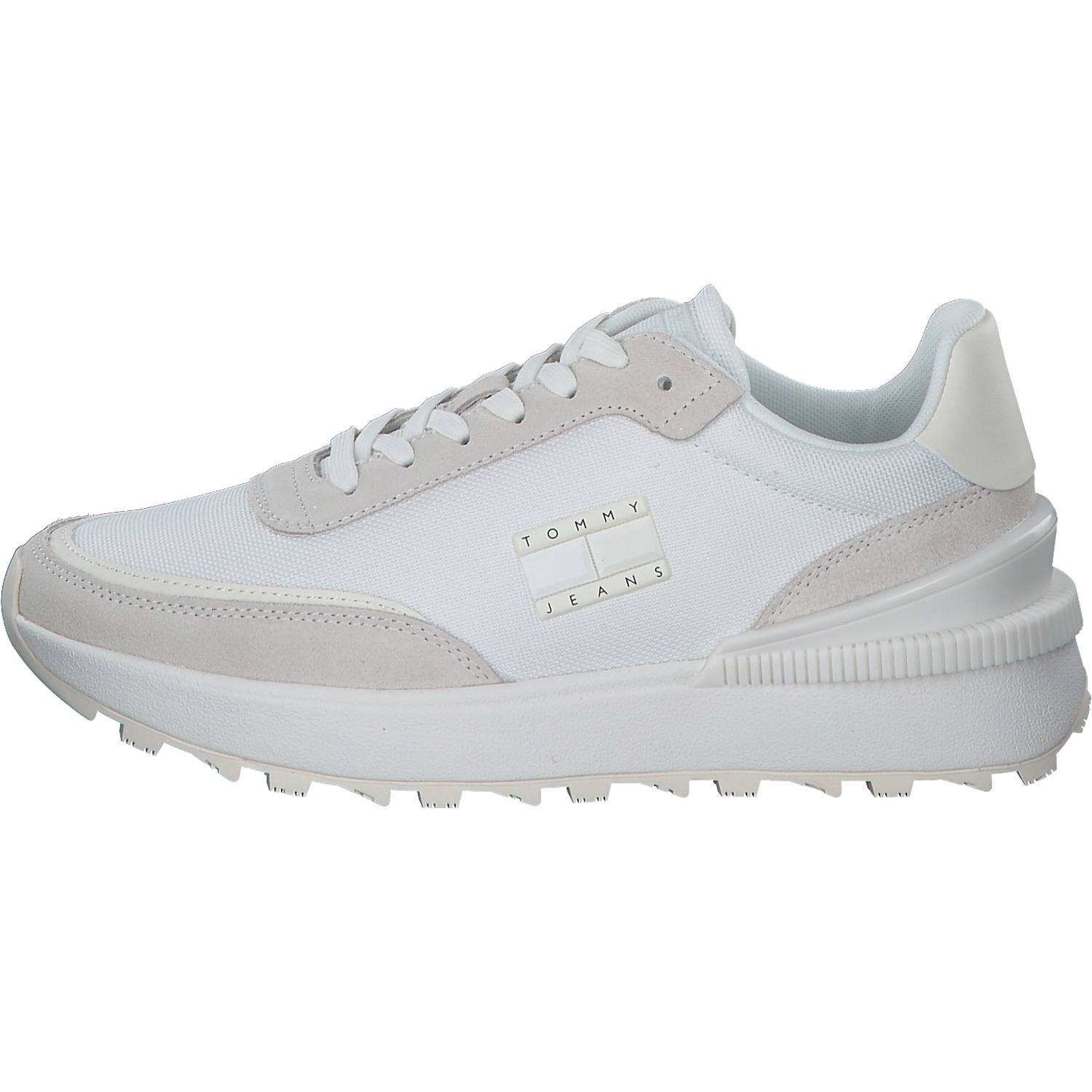 Tommy Hilfiger EN0EN02358, Schnürschuhe, Damen, ecru irory