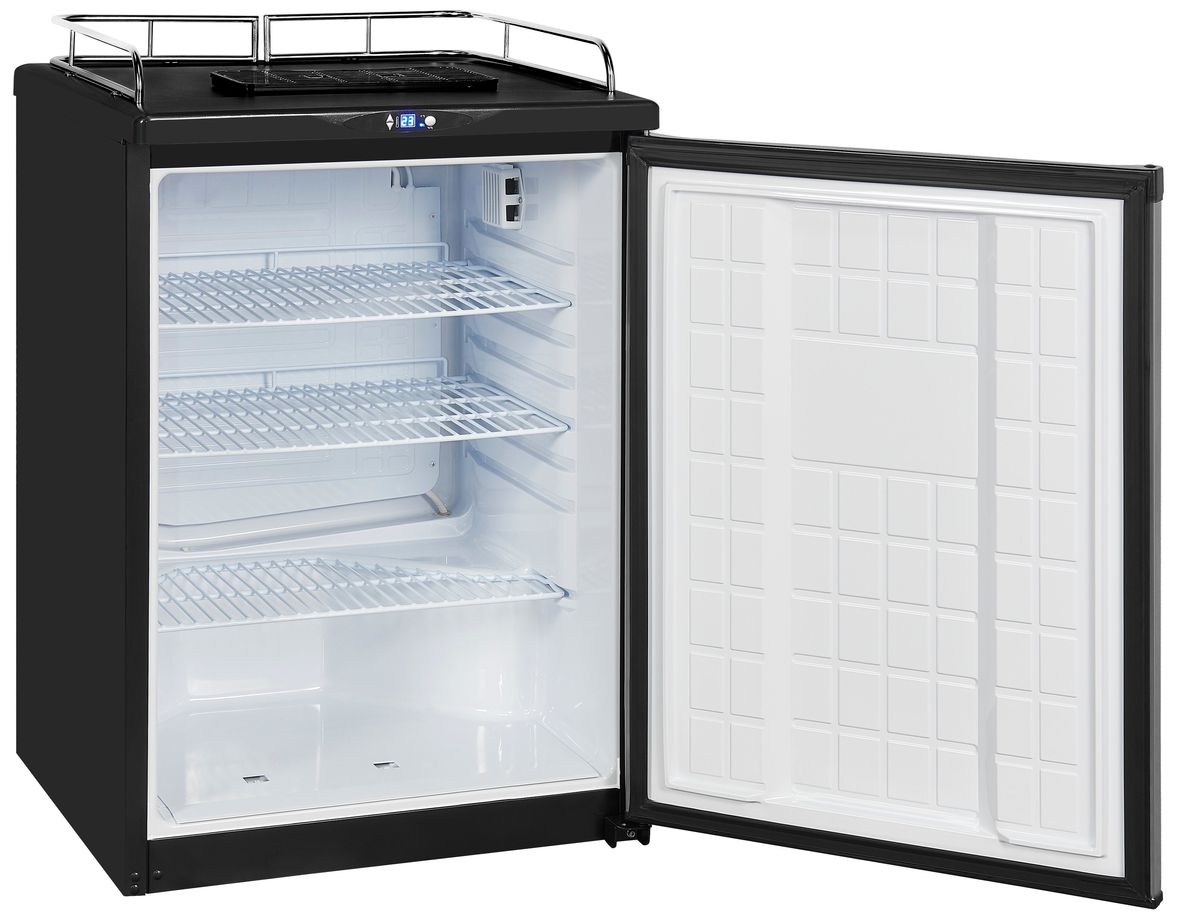 exquisit Getränkekühlschrank BK160-HE-300G, 61.5 cm breit, Bierkühler auch als Getränkekühlschrank nutzbar