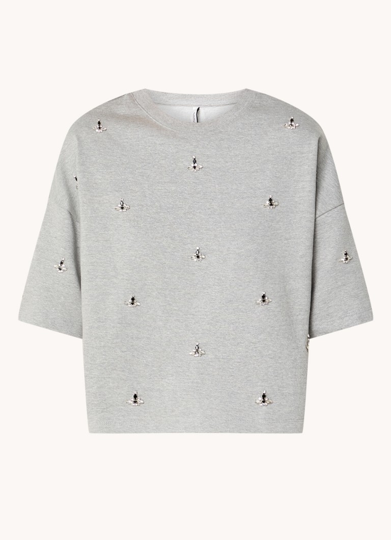 Maglione estivo decorato con strass
