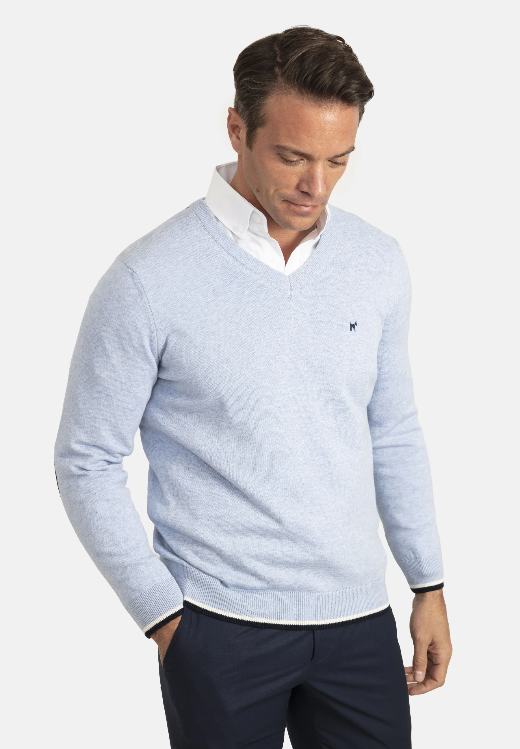 Suéter Williot ARM PACTH DETAIL V-NECK