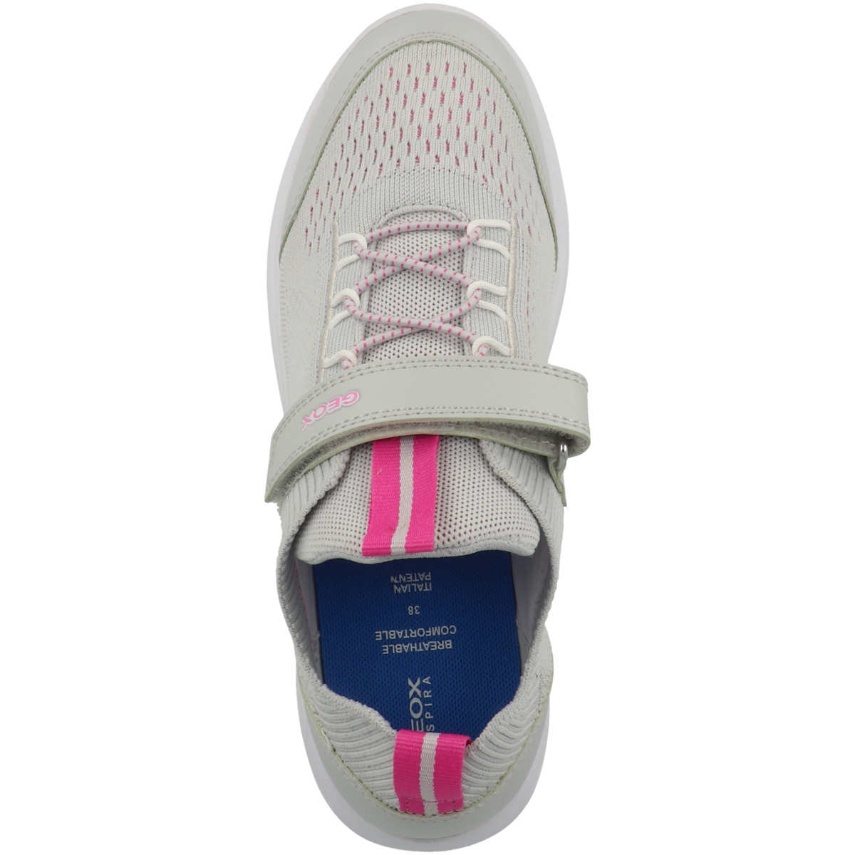 Geox J Spherica G. B Sneaker Low hellgrau