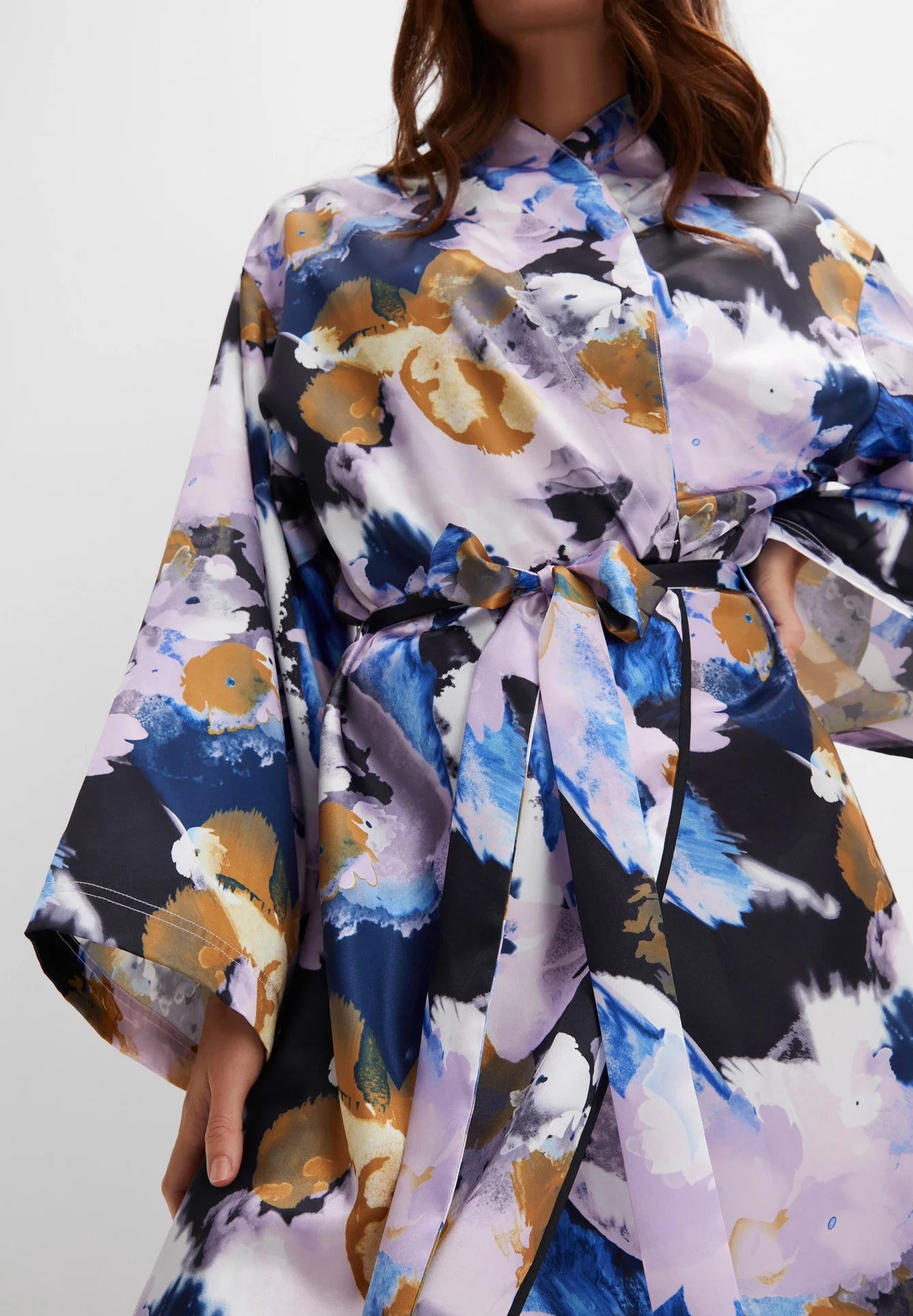 Bonprix LANGER KIMONO - Albornoz
