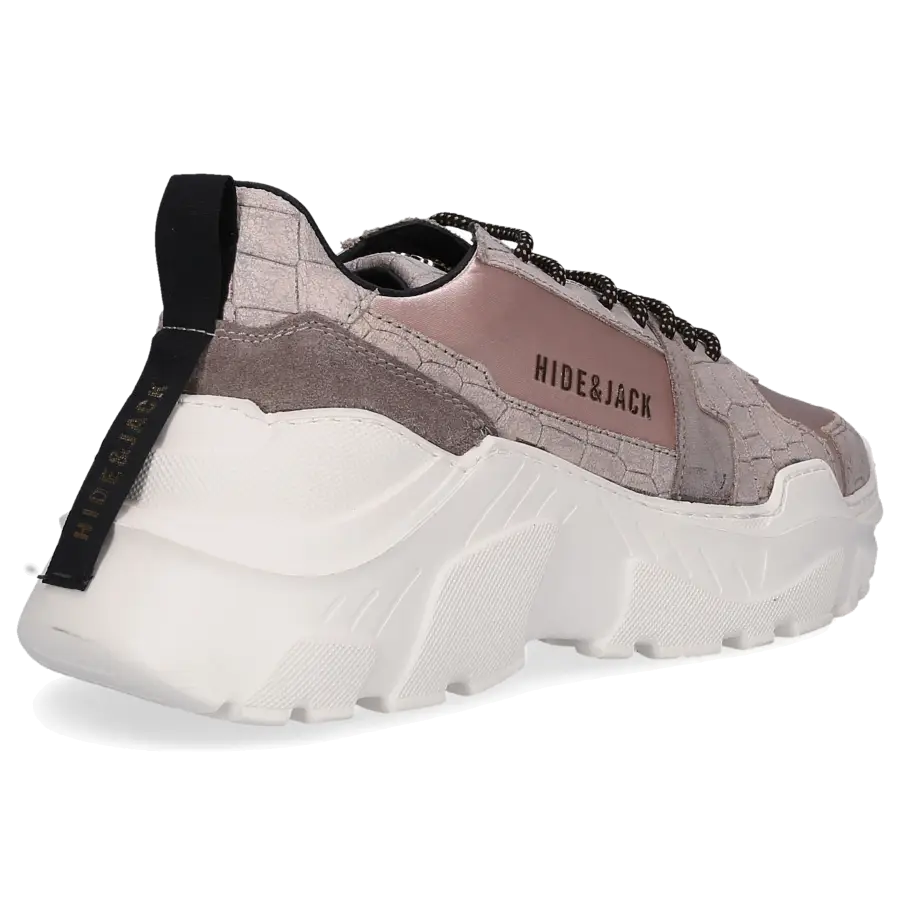 Hide & Jack - Sneaker low SPEEDBUMP Kalbsleder Logo beige - beige