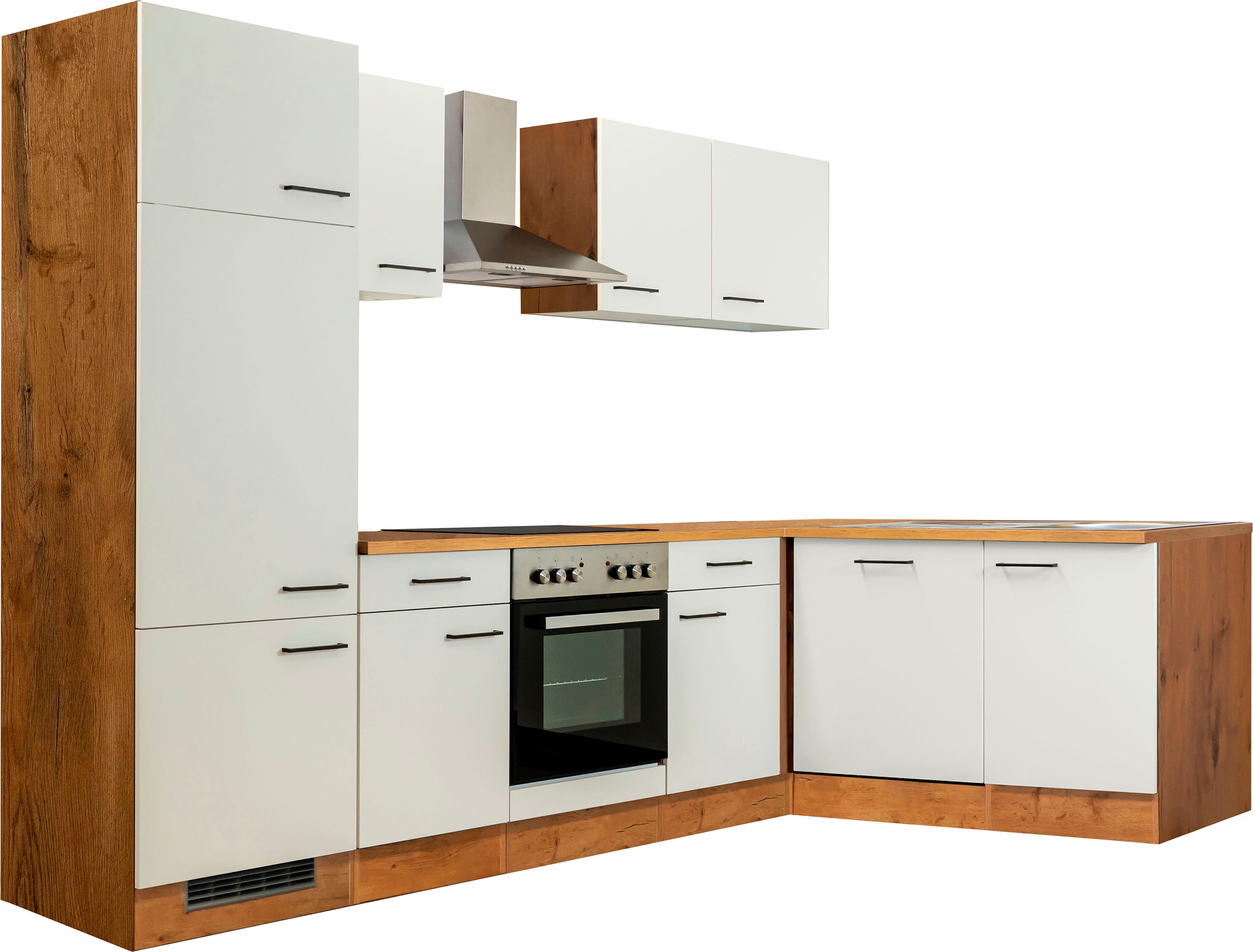 Flex-Well Winkelküche Vintea, mit E-Geräten, Gesamtbreite 280 x 170 cm