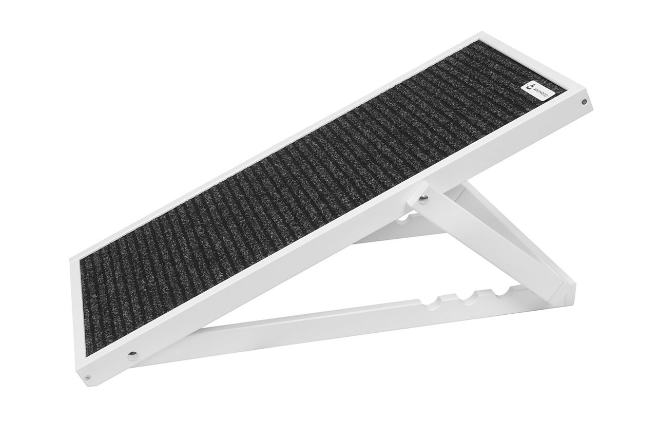 Animood Hunderampe Skipper weiß Hundetreppe