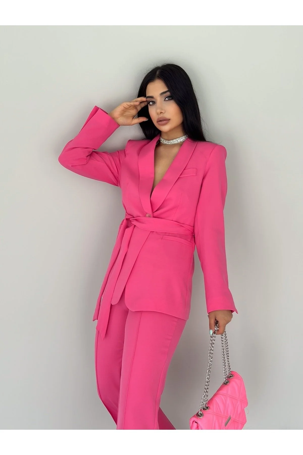 ZF BUTİK  Set aus Jacke und Hose mit Gürtel