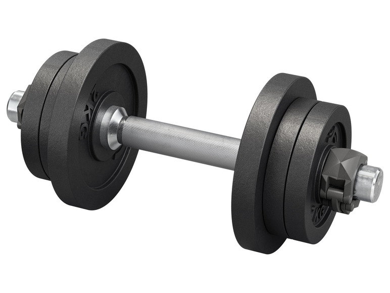 CRIVIT Kurzhantelset, 20 kg, inkl. Koffer