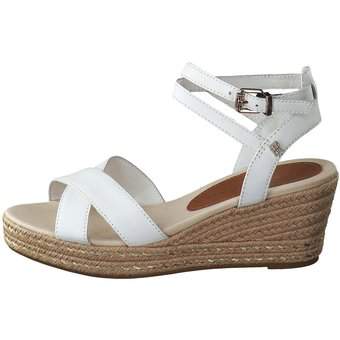 Tommy Hilfiger Low Wedge Sandal in weiß